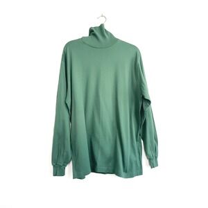Vintage Vintage Cross Creek USA Cotton Mock Neck Top | 90s‎ Minimal | L